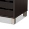 Baxton Studio Ernest Modern and Contemporary Dark Brown Finished Wood 2-Door Shoe Storage Cabinet 178-11027-Zoro - alternate 7